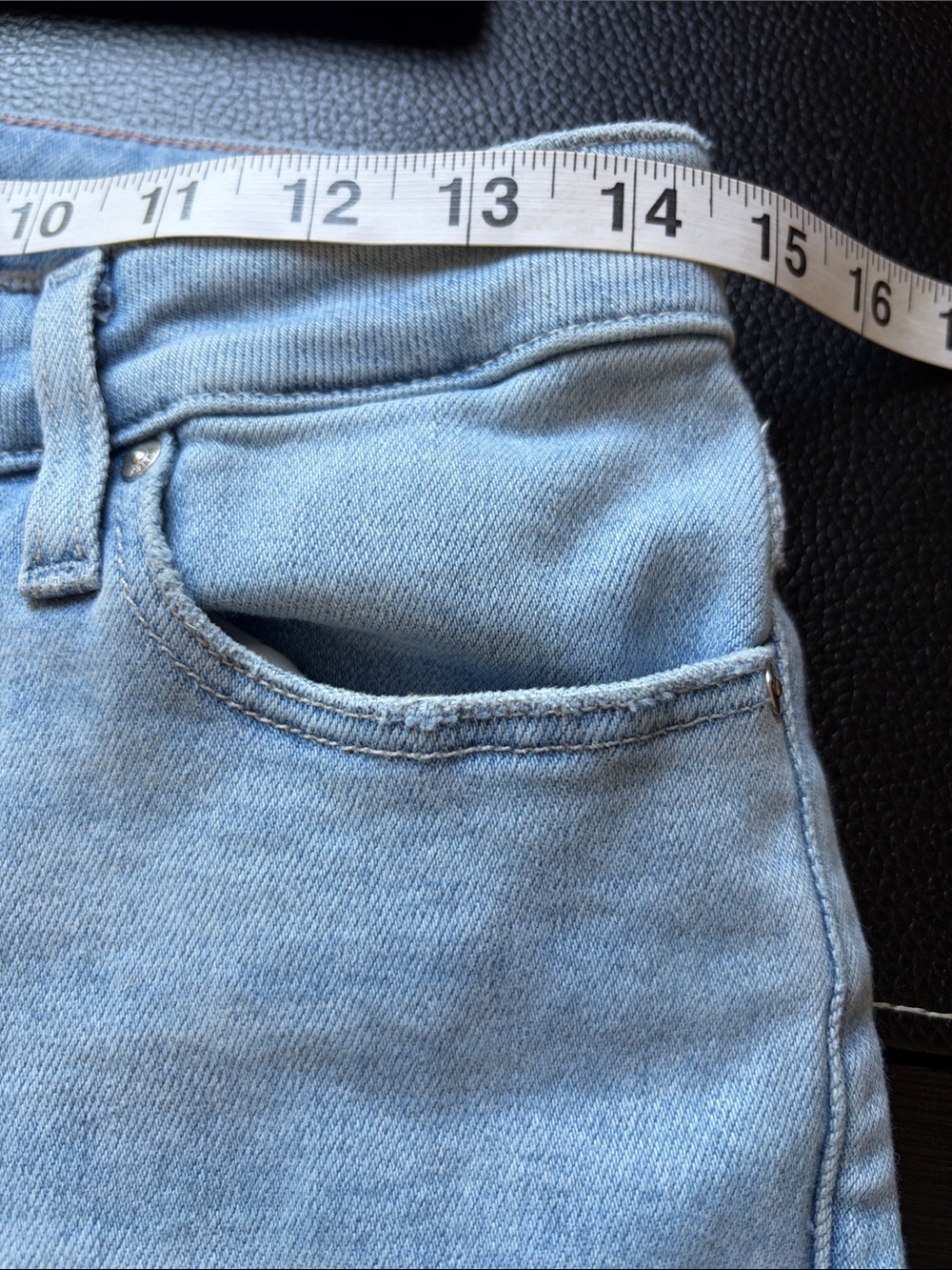 Paige Jean Amber Billie Raw Hem Straight Leg Light Wash Designer Sz 29 - Picture 10 of 10